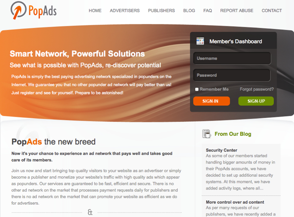 PopAds Review - best popunder and popup networks